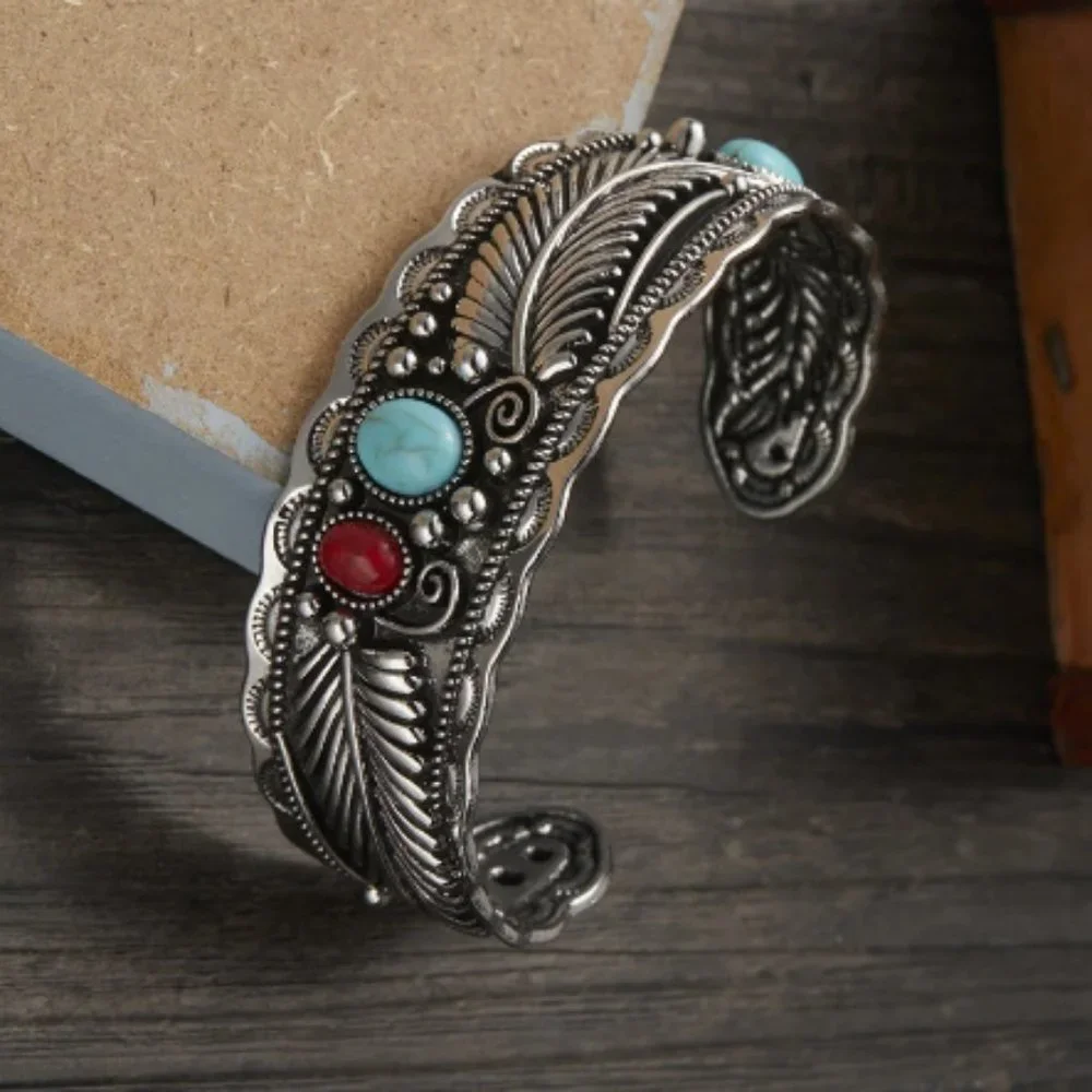 Brand New Takahashi Goro's Handmade Silver Feather Cuff Bracelet Bangle